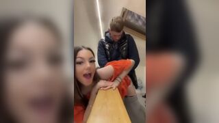 Skye Goddard fucked by stepbro while family downstairs