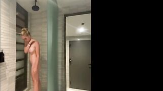 Grace Charis naked shower spy pov