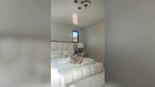 Megnutt naked spreading on her bed