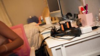 Ambie Bambii - 18 Year Old College Slut Gets Her Face Covered In Cum