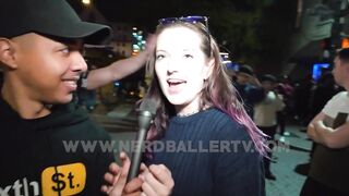 NerdballerTV girls getting undressed in public